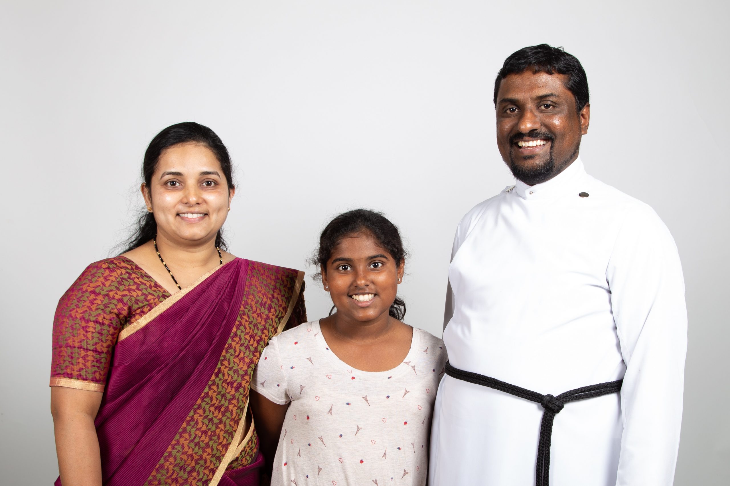 Photo of Rev. Moncy Varghese & family