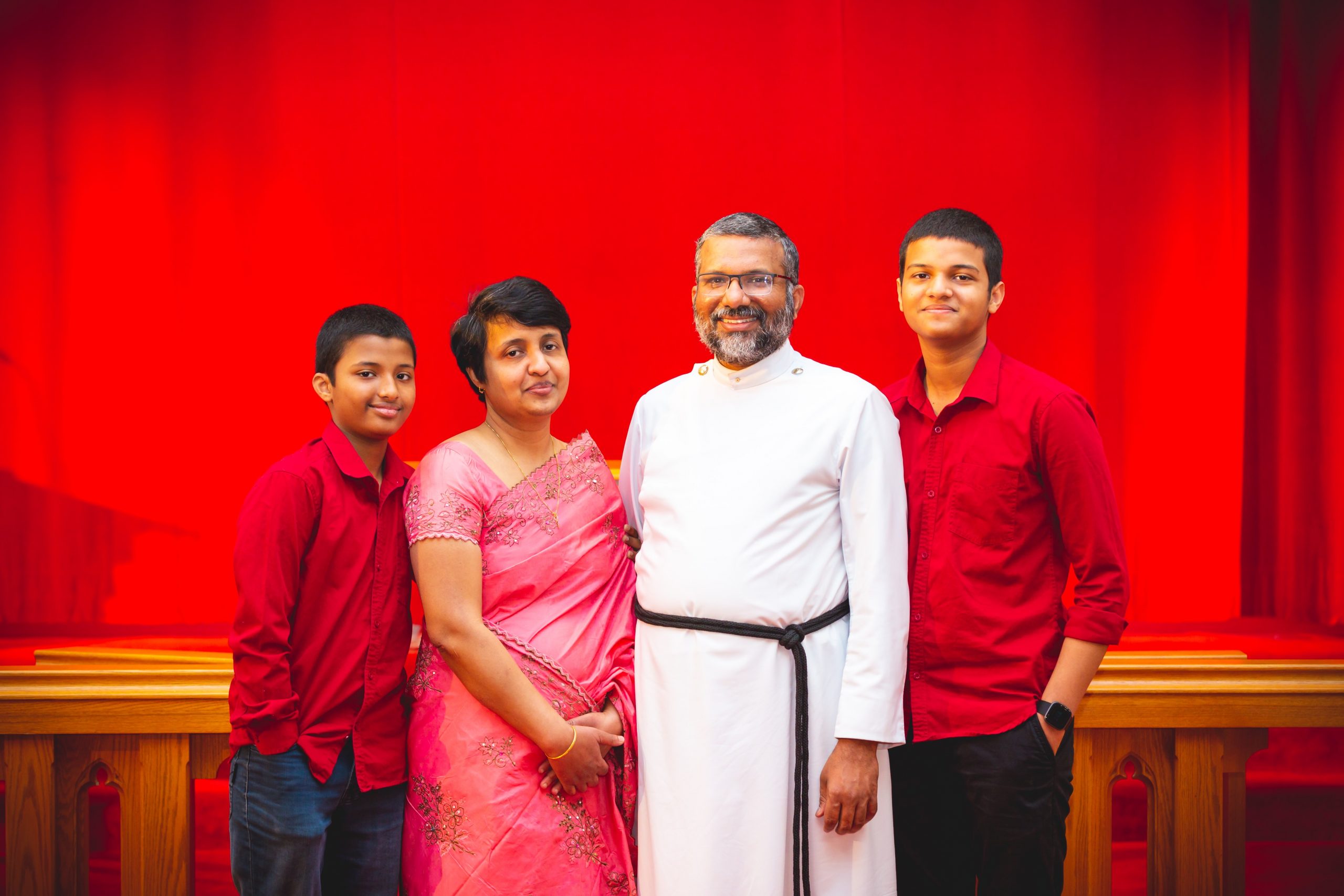 Photo of Rev. Sunil Chacko & family